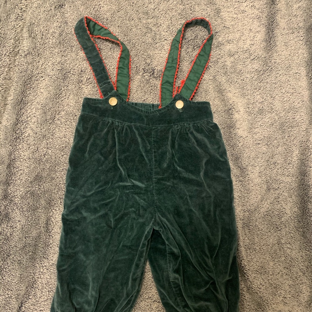 Vintage velvet overalls 4t